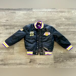 Toddler Los Angeles Lakers NBA JAMES 23 Basketball Bomber